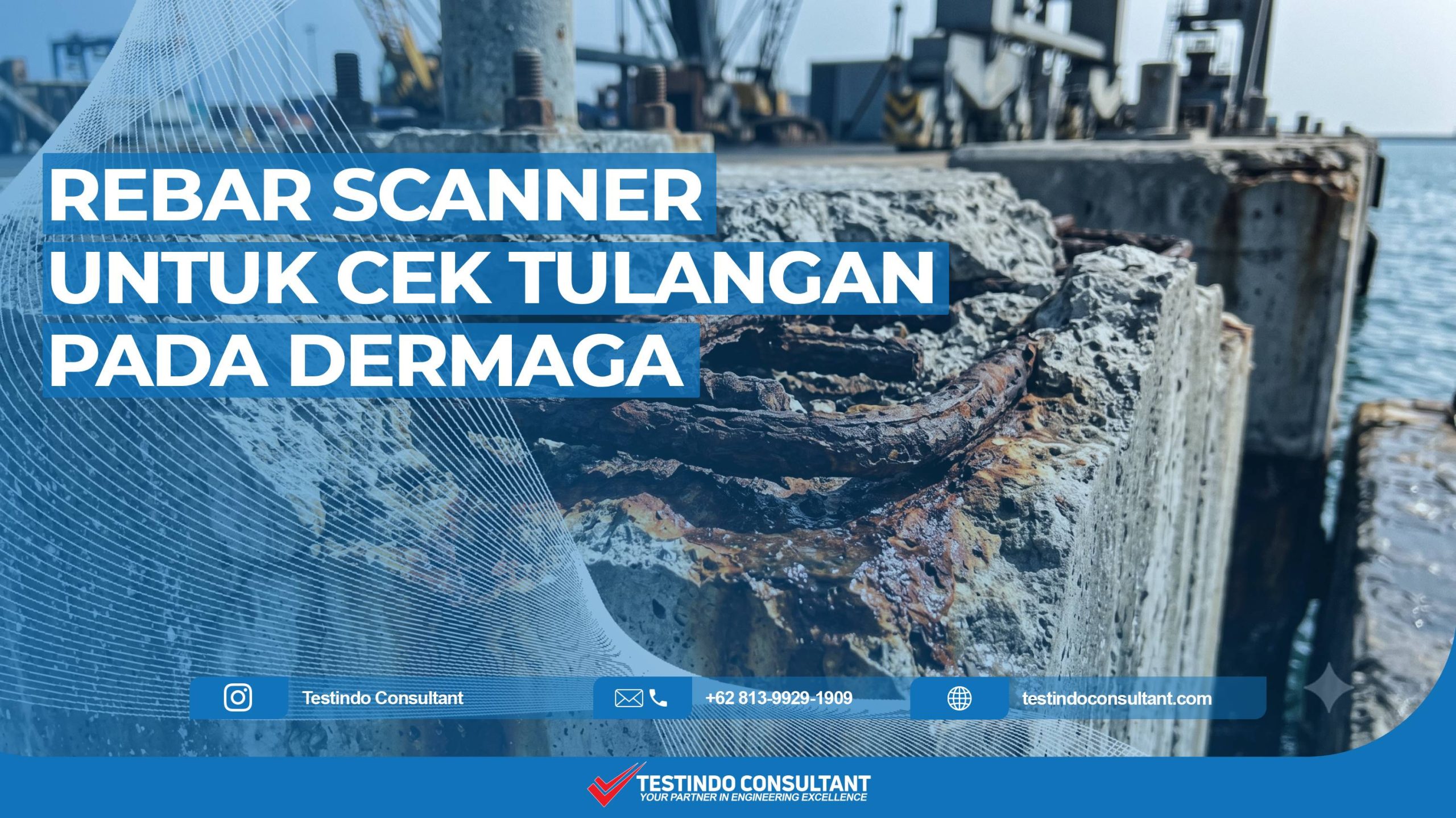 Rebar scanner pada dermaga