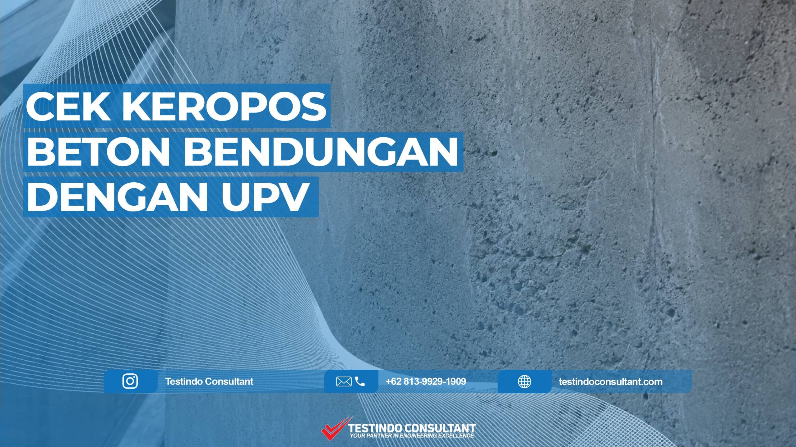 cek keropos bendungan dengan upv