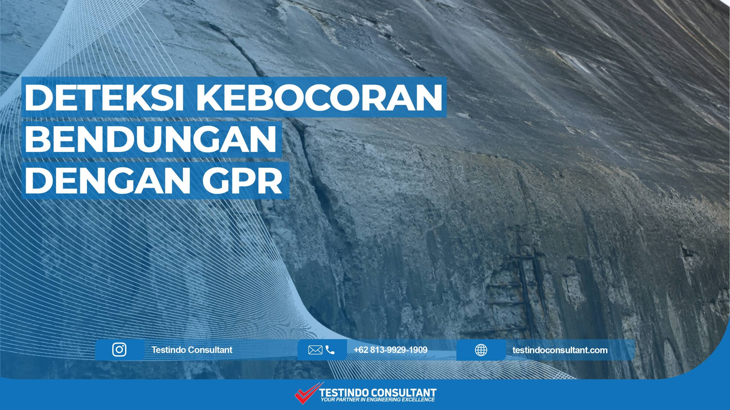 Deteksi kebocoran bendungan menggunakan GPR