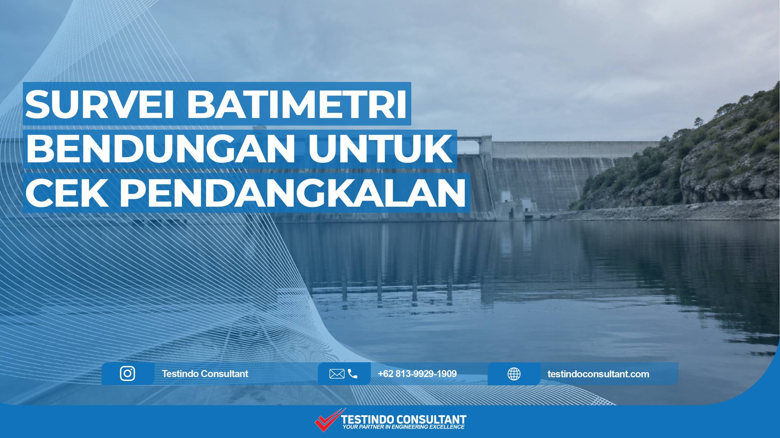 survei batimetri untuk cek pendangkalan bendungan