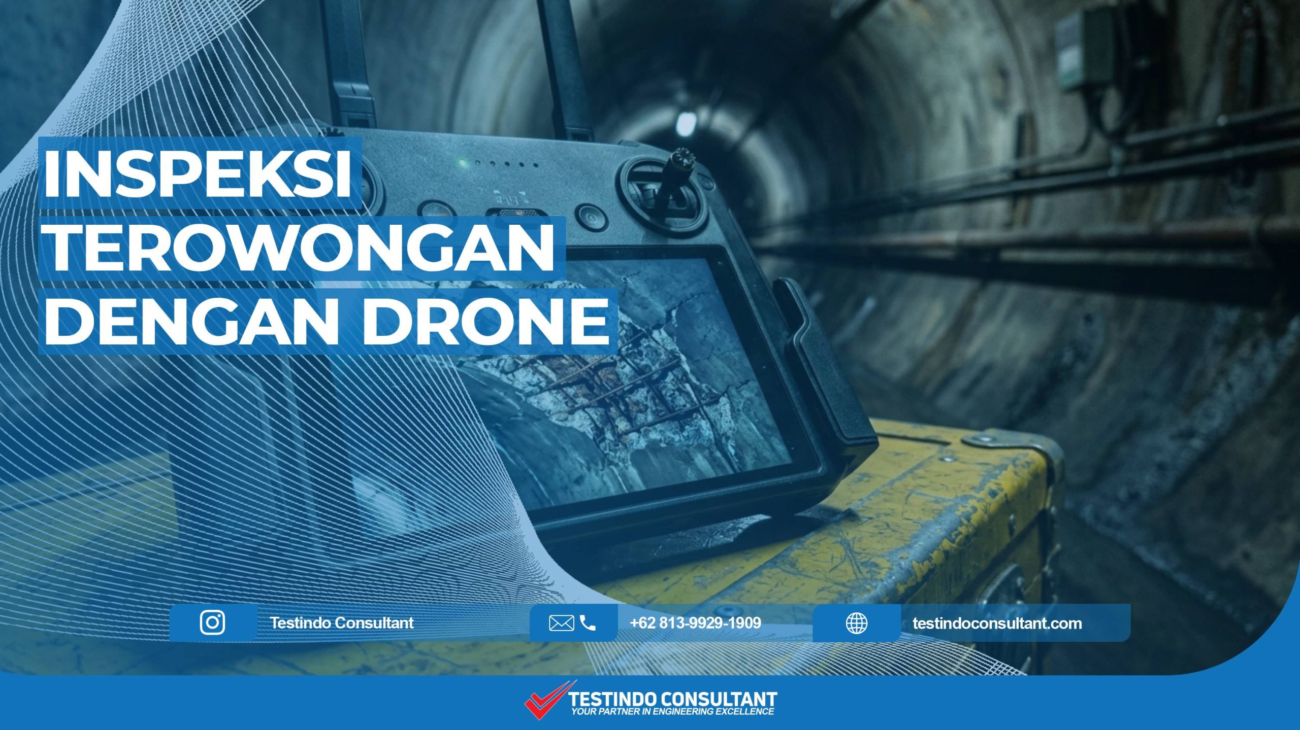 Inspeksi terowongan dengan drone