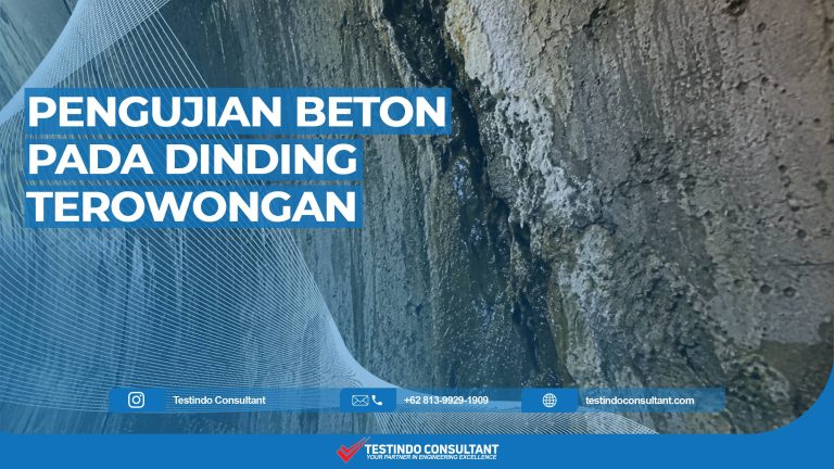 Pengujian dinding beton terowongan